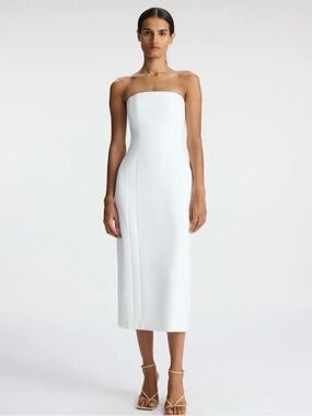 elizabeth strapless midi dress Elizabeth strapless midi dress